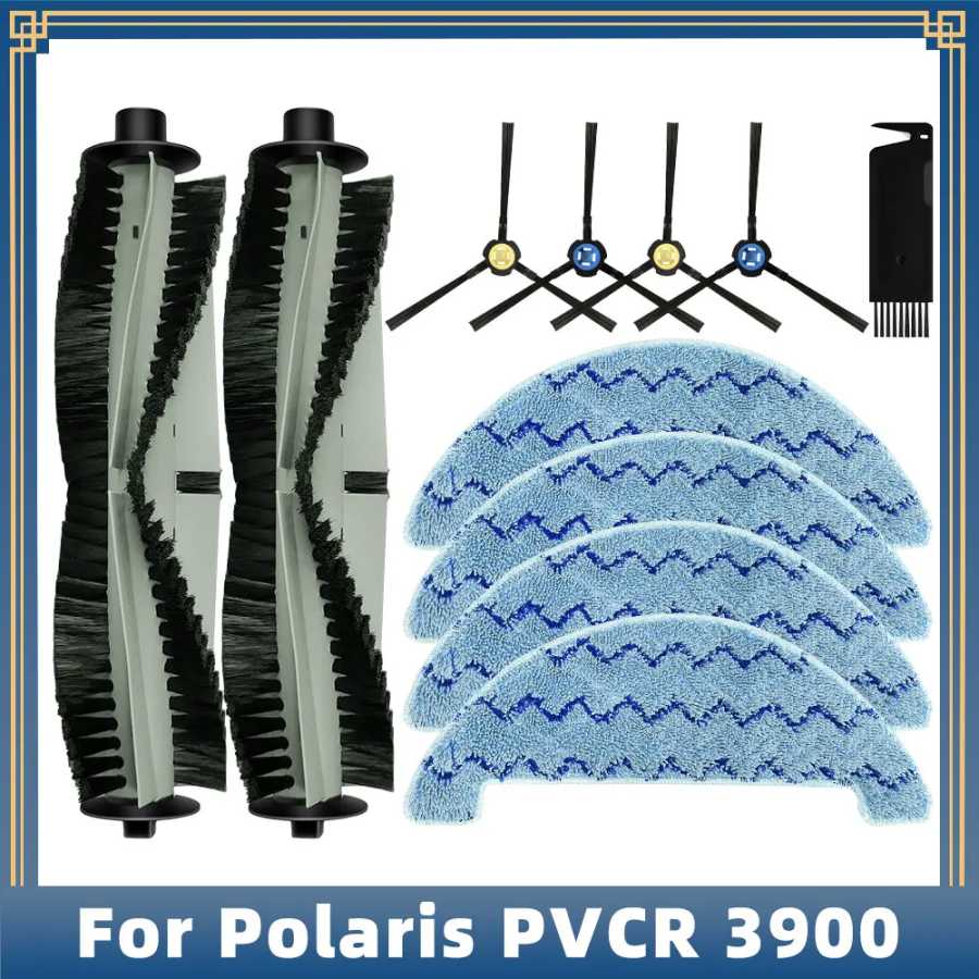 Совместим с Polaris PVCR 3900 IQ домашнего робота-пылесоса, запасные части, аксессуары, ролик, основная боковая щетка, тряпка Запчасти для бытовой техники