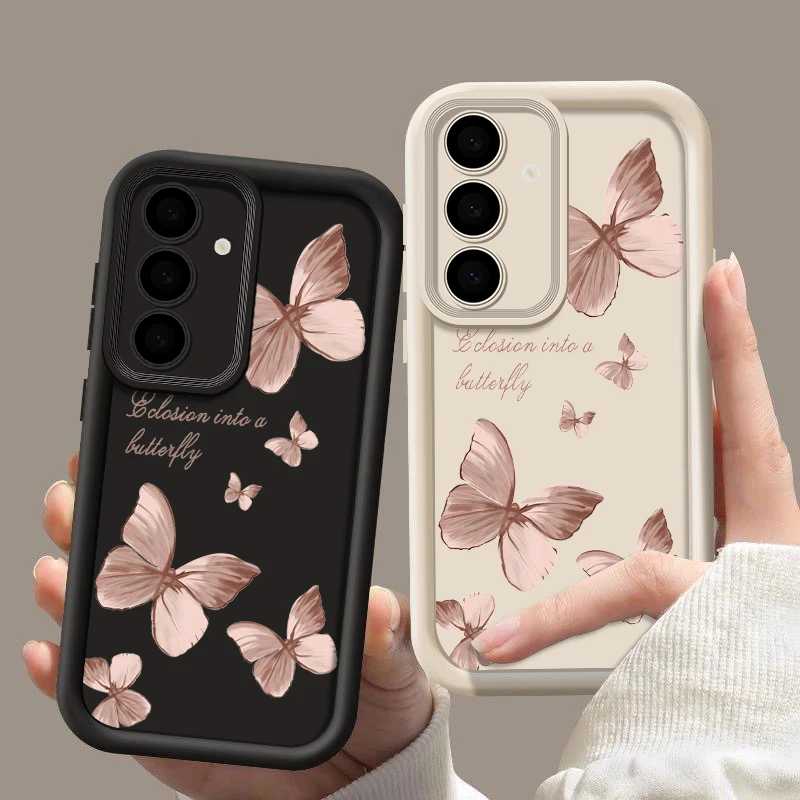 Фотография №3 товара Мягкий чехол из ТПУ с золотой бабочкой для Samsung Galaxy