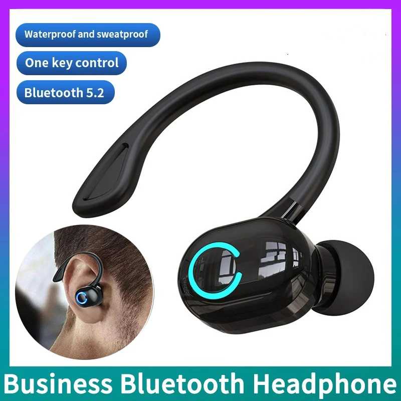 TWS Беспроводные наушники Спортивные наушники Bluetooth 5.2 Наушники Handsfree Гарнитура с микрофоном для смартфона IPhone Samsung Xiaomi Портативное аудио и видео