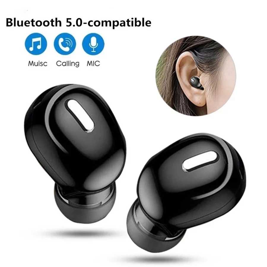Беспроводные наушники X9, Bluetooth 5,0, наушники с микрофоном, спортивные водонепроницаемые наушники-вкладыши Tws, Bluetooth-гарнитура с громкой связью Портативное аудио и видео