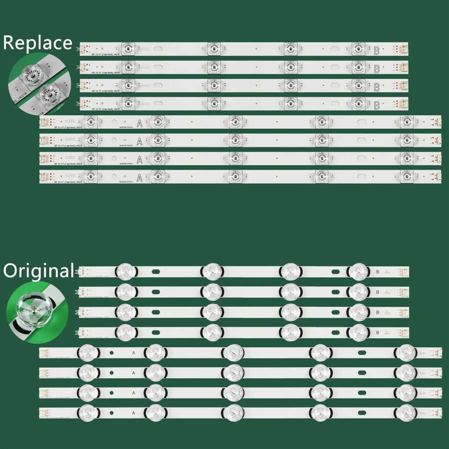 Светодиодная лента для 47LB561B 47LB572V 47LB552V-ZA 47LB5700-ZK 47LB5820 47LB582V 47LF580V 47LB5830 47LB6100 47LB626V 47LY310C Крупная бытовая техника