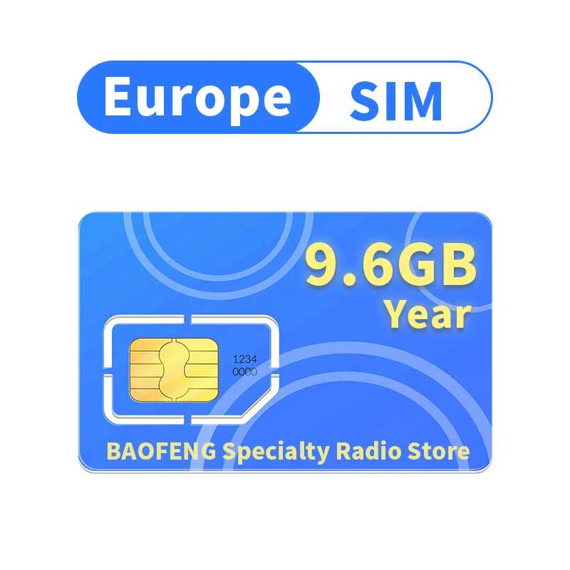Глобальная Европа IOT SIM-карта 4G LTE для рации Global-PTT GxinPOC Zello Roaming Data 365-дневная годовая служба Возобновляемый SIM-карты и аксессуары