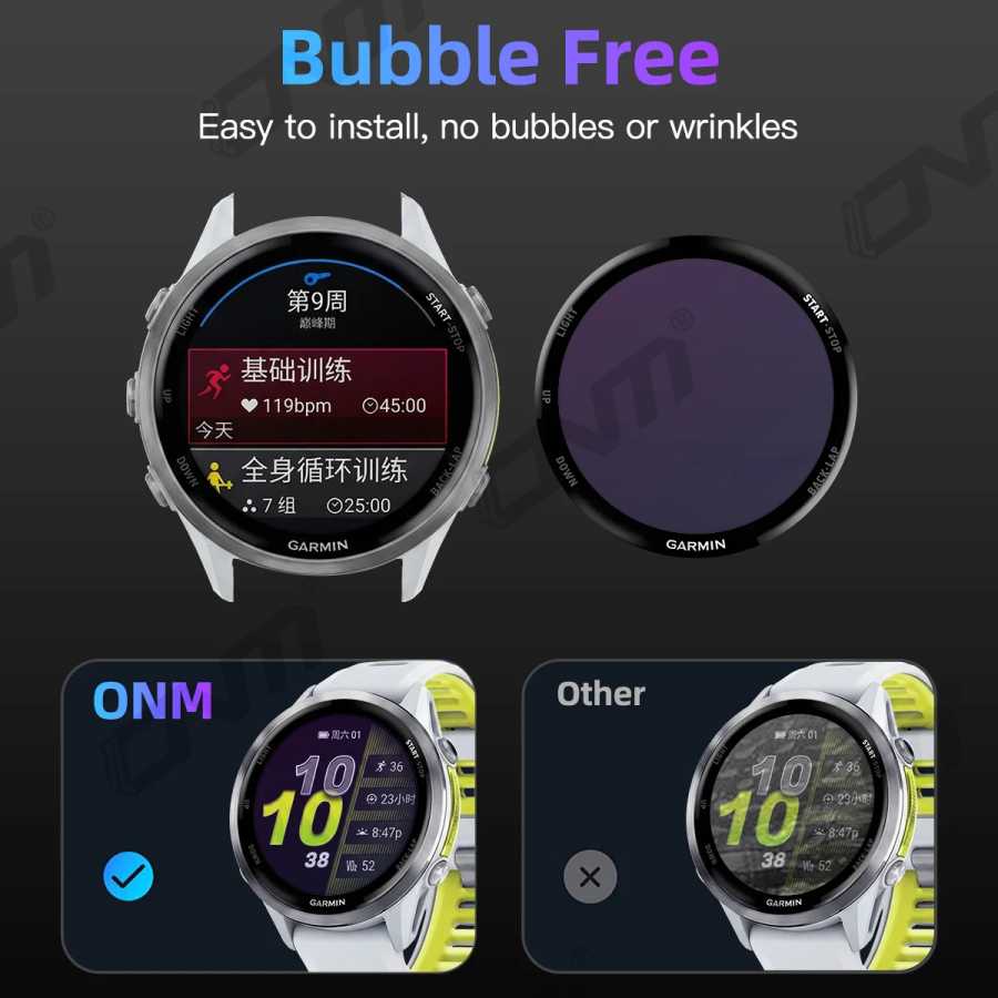 Фотография №5 товара Защитная пленка для экрана Garmin Forerunner 970 570 965 265