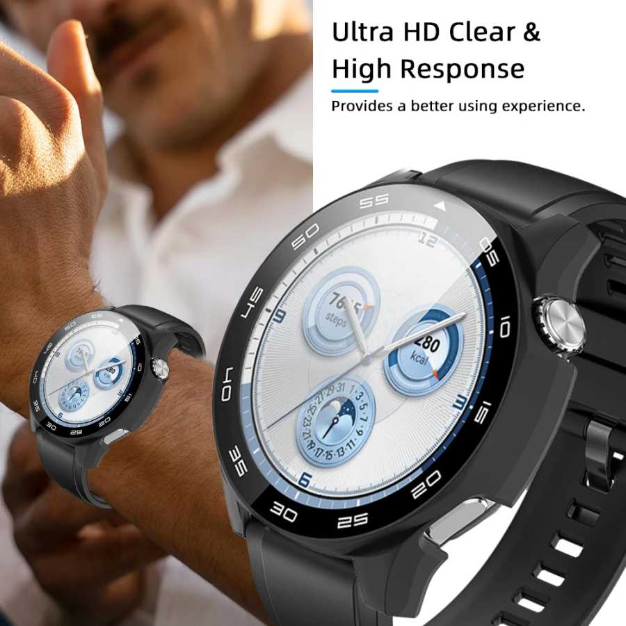Фотография №5 товара Чехол для Huawei Watch GT 5/GT5 Pro 46 мм, закаленное