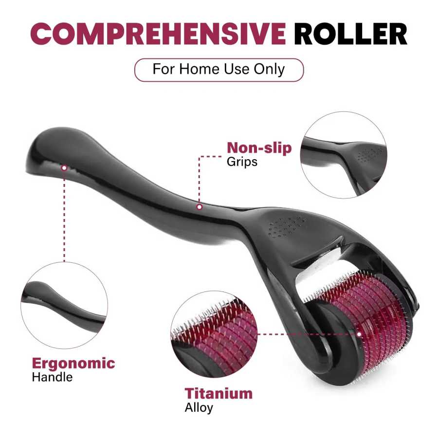 Micro Needling 540 Roller Derma Roller Профессиональный титановый Dermaroller 0,2/0,25/0,3 мм для восстановления роста волос, лечение роста бороды инструмент по уходу за кожей