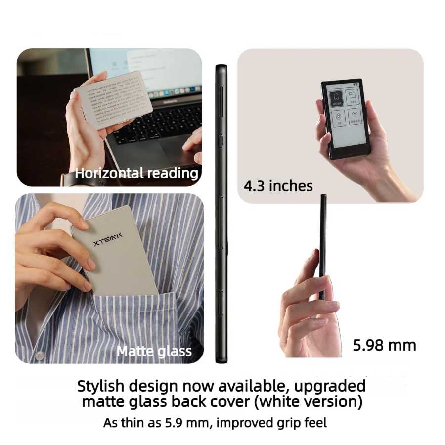 Фотография №1 товара Электронная книга XTEINK X4/X3 с экраном E-Ink, магнитная, легкая, 4,3