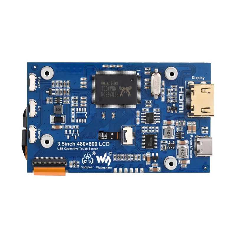Фотография №2 товара Raspberry Pi 4B 3,5 дюймовый емкостный сенсорный экран 3,5 дюймовый