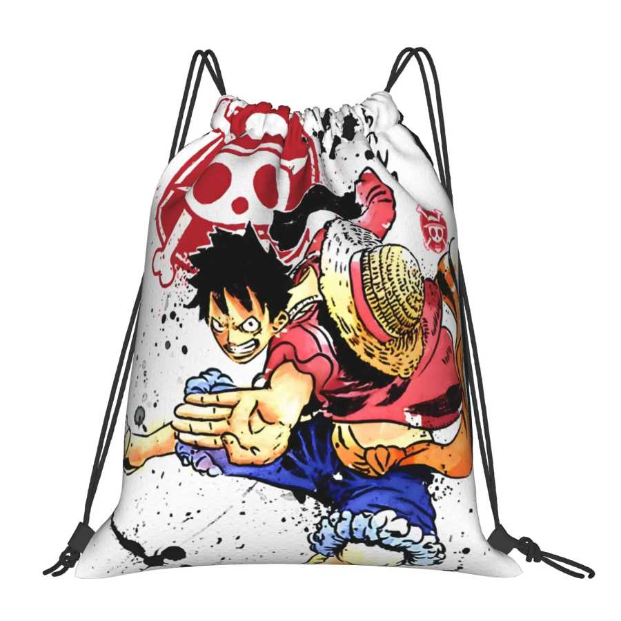 1 шт. Сумка-мешок Ca Ta In Wave One Piece Kawaii на шнурке для путешествий, для хранения обуви и одежды, многофункциональная, портативная, для подростков Сумки специального назначения