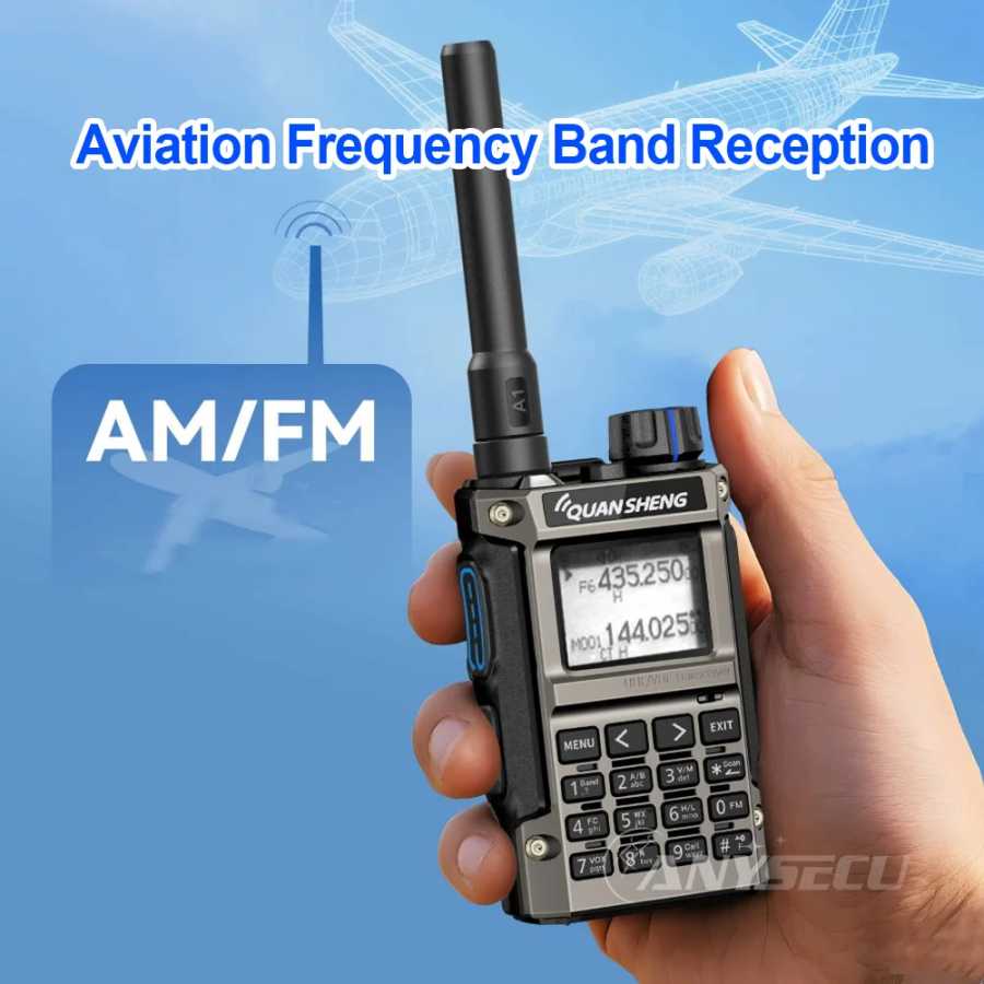 Фотография №3 товара Quansheng UV-K1(8) Air Band Walkie Talkie Беспроводная частота Копия Type-C