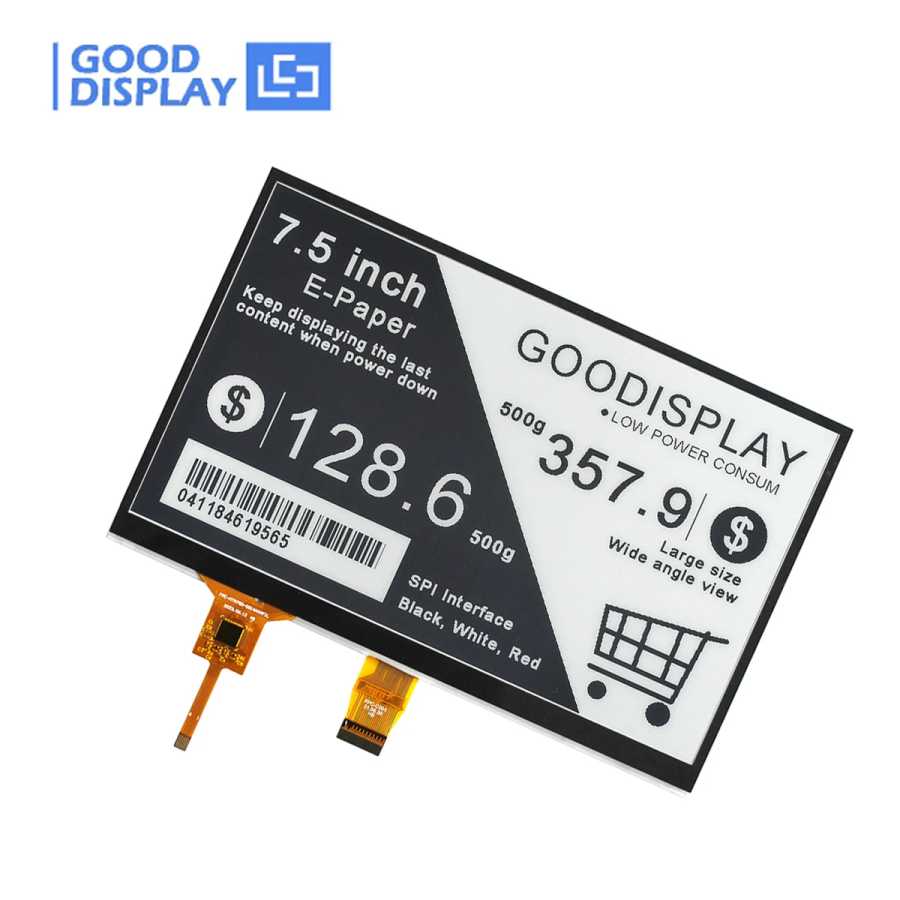 Фотография №2 товара Электронный E-Ink дисплей GooDisplay для Raspberry Pi, 7.5-дюймовый E-Paper экран