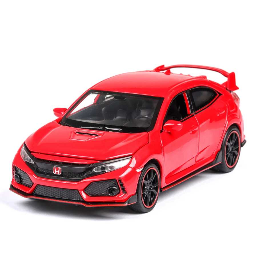 Фотография №2 товара 1/32 Honda Civic Type R игрушечный автомобиль для детей, литая