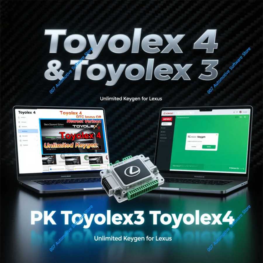 Toyolex 4, Toyolex 3 с неограниченным ключевым генератором для Denso для Lexus, программное обеспечение для отключения DTC автомобиля (Mascheramento), инструмент (PK Toyolex3, Toyolex4) Инструмент для ремонта автомобилей