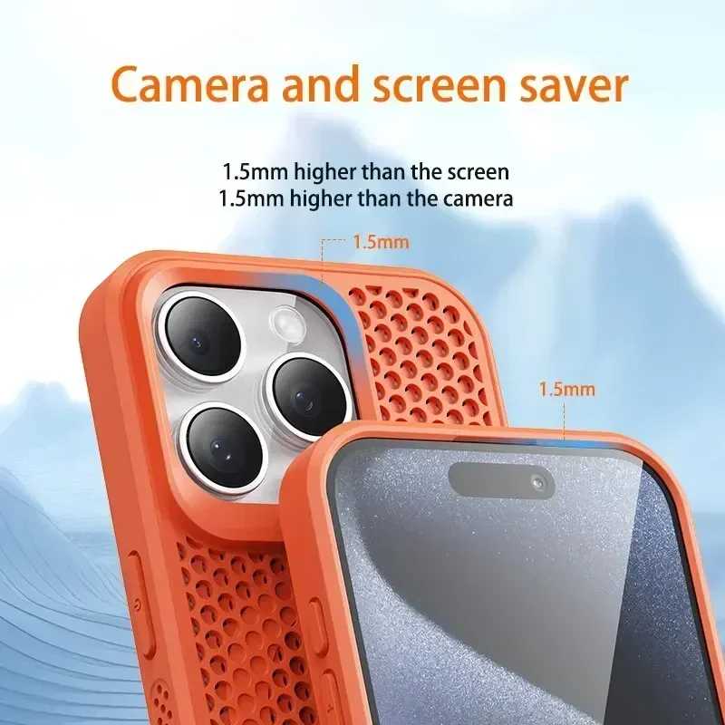Фотография №2 товара Охлаждающий теплоотводящий чехол для телефона для iPhone 17, 16, 14,