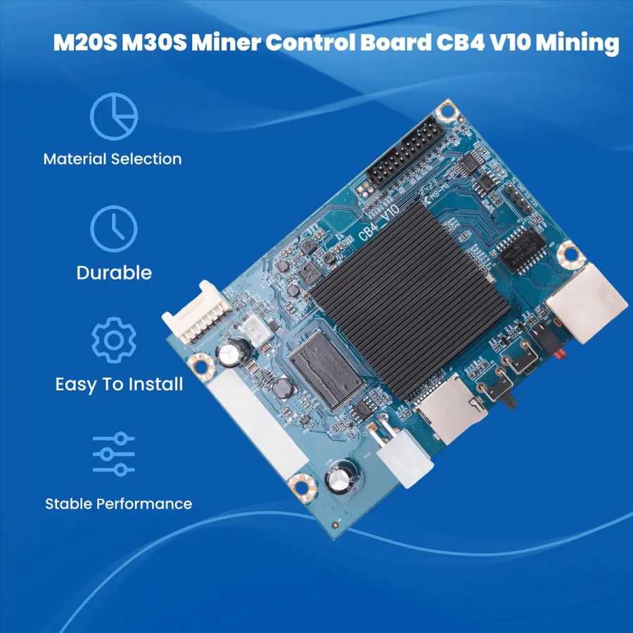 Плата управления Perfect-CB4 V10 H60S для Whatsminer M20S M30S Miner Плата управления CB4 V10 Mining Мебельные аксессуары