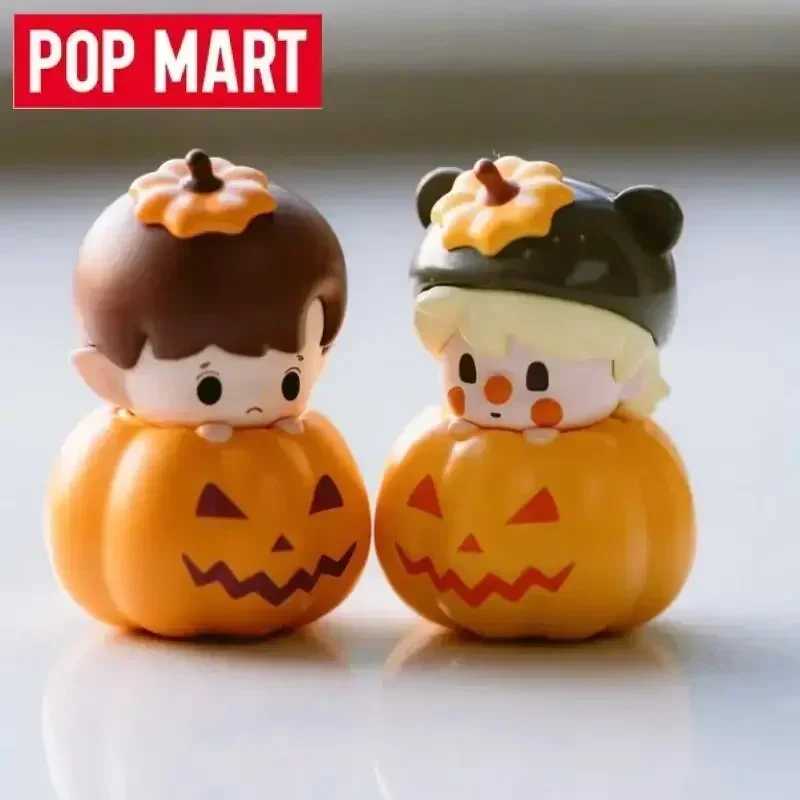 POP MART &laquo;День всех святых&raquo;, слепая коробка из тыквы, милая фигурка, игрушечная модель-сюрприз, подарок Mystery Collection Модная слепая коробка