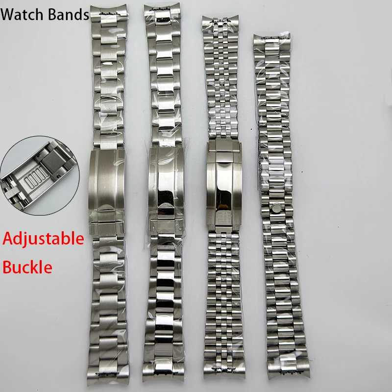 Браслет Oyster/Jubilee, серебряный, из твердой стали, ширина 20 мм, браслет с пряжкой Ad Justment для Datejust SUB GMT NH35, корпус часов 36/40 мм Аксессуары для часов