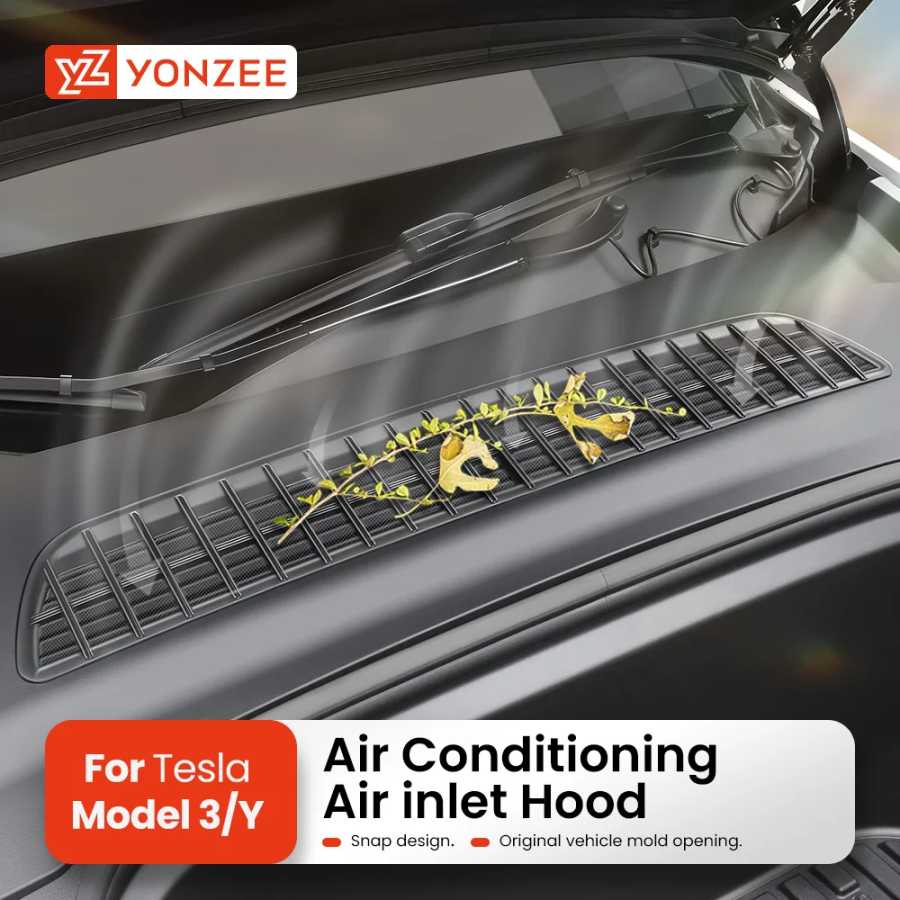 Фильтр для воздухозаборника YZ с сеткой от насекомых для Tesla Model 3 Highland, Model Y/YL, Juniper, защита воздухозаборника Аксессуары для салона