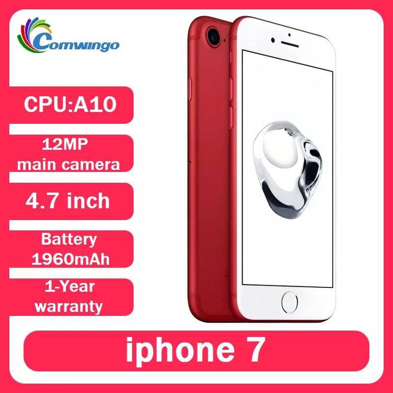 Оригинальный Apple разблокированный iPhone 7 32/128 ГБ/256 ГБ чип IOS A10 12,0 МП 4G LTE камера четырехъядерный отпечаток пальца 12 МП iphone7 сотовый телефон Б/У и восстановленные телефоны