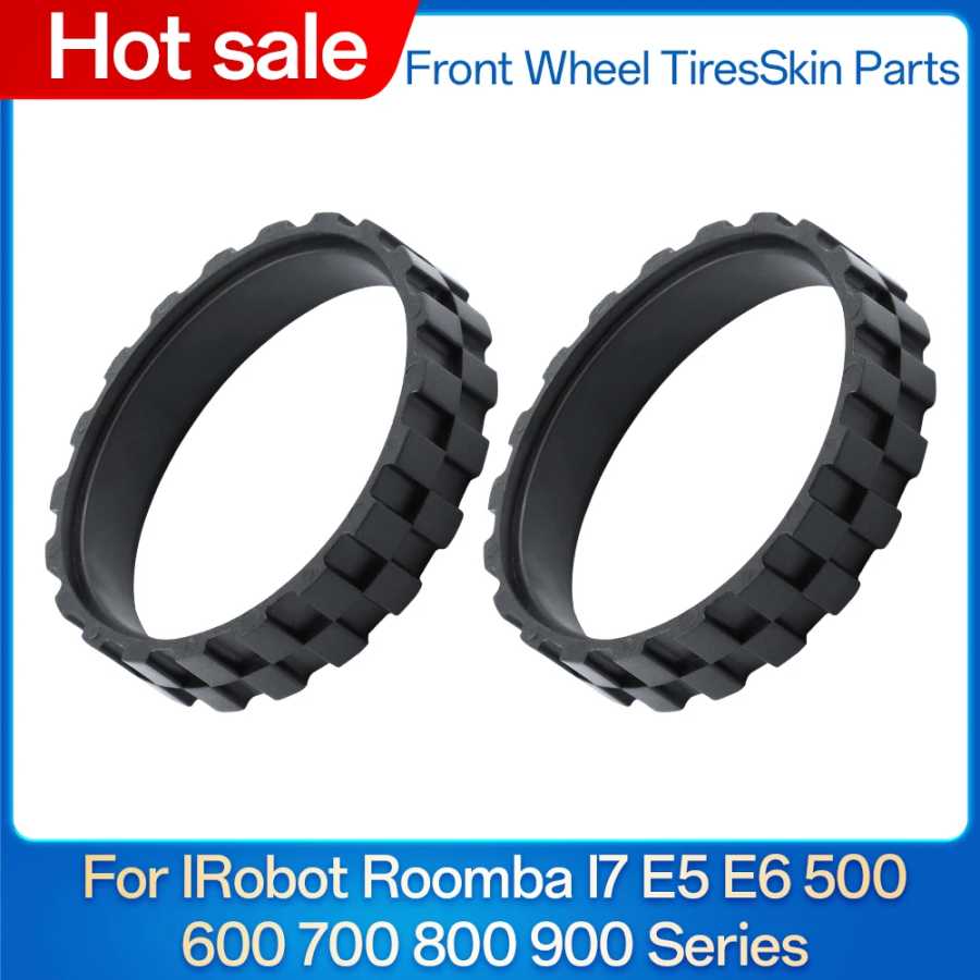 Детали для шин для IRobot Roomba I7 E5 E6 500 600 700 800 900 серии, пылесос, противоскользящие резиновые колеса, запасные аксессуары Запчасти для бытовой техники