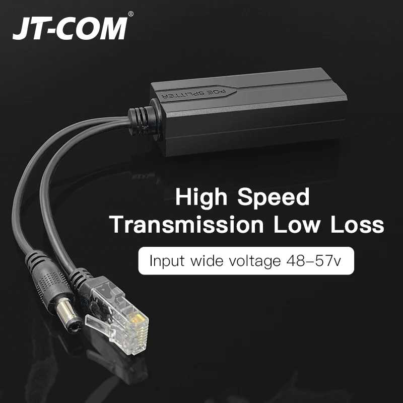 Фотография №1 товара Стандартный POE-сплиттер 48В на 5В 12В 1.2А 2А Micro USB