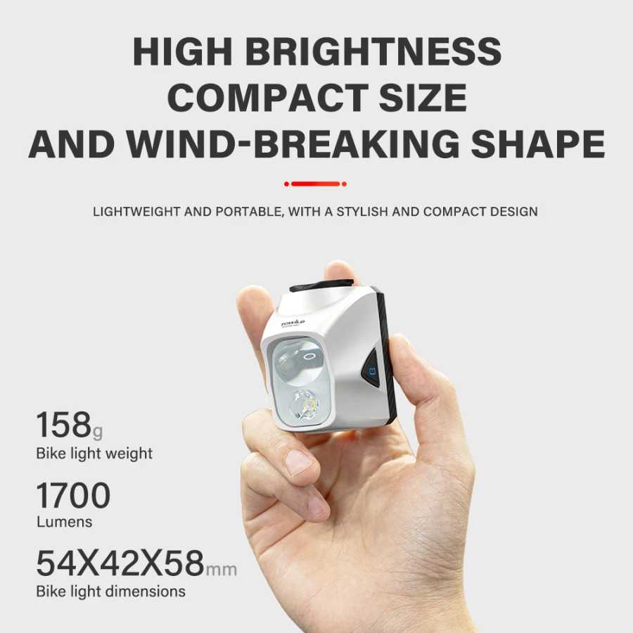 Фотография №3 товара TOWILD DL1200S/DL1700 Велосипедный фонарь с отрезной линией Beam1900LM Перезаряжаемый передний