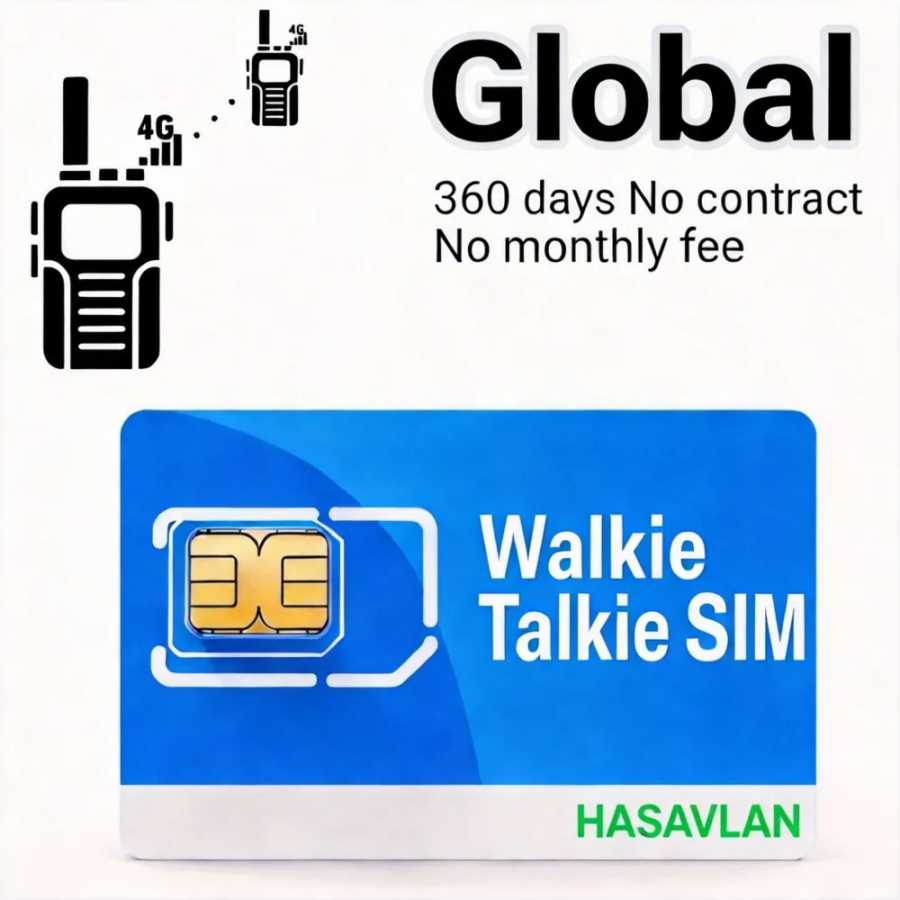 Глобальная SIM-карта для раций PTT без контракта, 1 ГБ/360 дней, 4G LTE IoT SIM для радиостанций POC PTT, таких как K300 и другие. SIM-карты и аксессуары