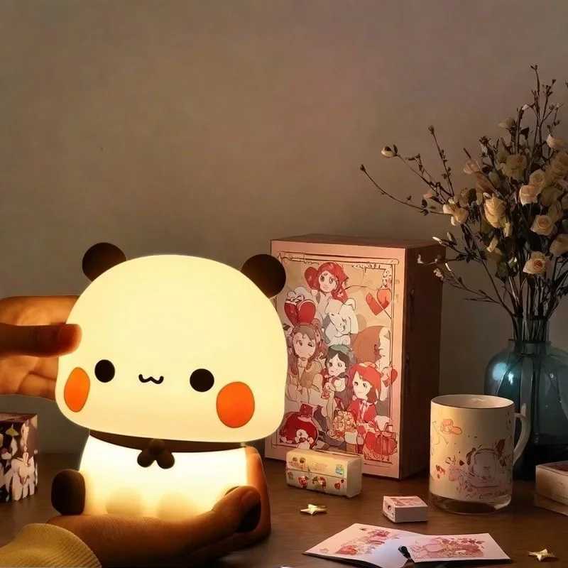 Фотография №2 товара Светодиодный ночник Panda Pat Bubu And Dudu с милыми животными,
