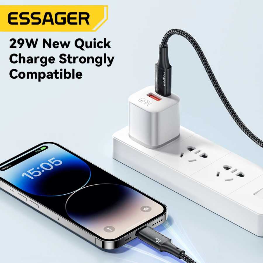 Фотография №2 товара Кабель Essager USB C для IPhone 14 13 12 11