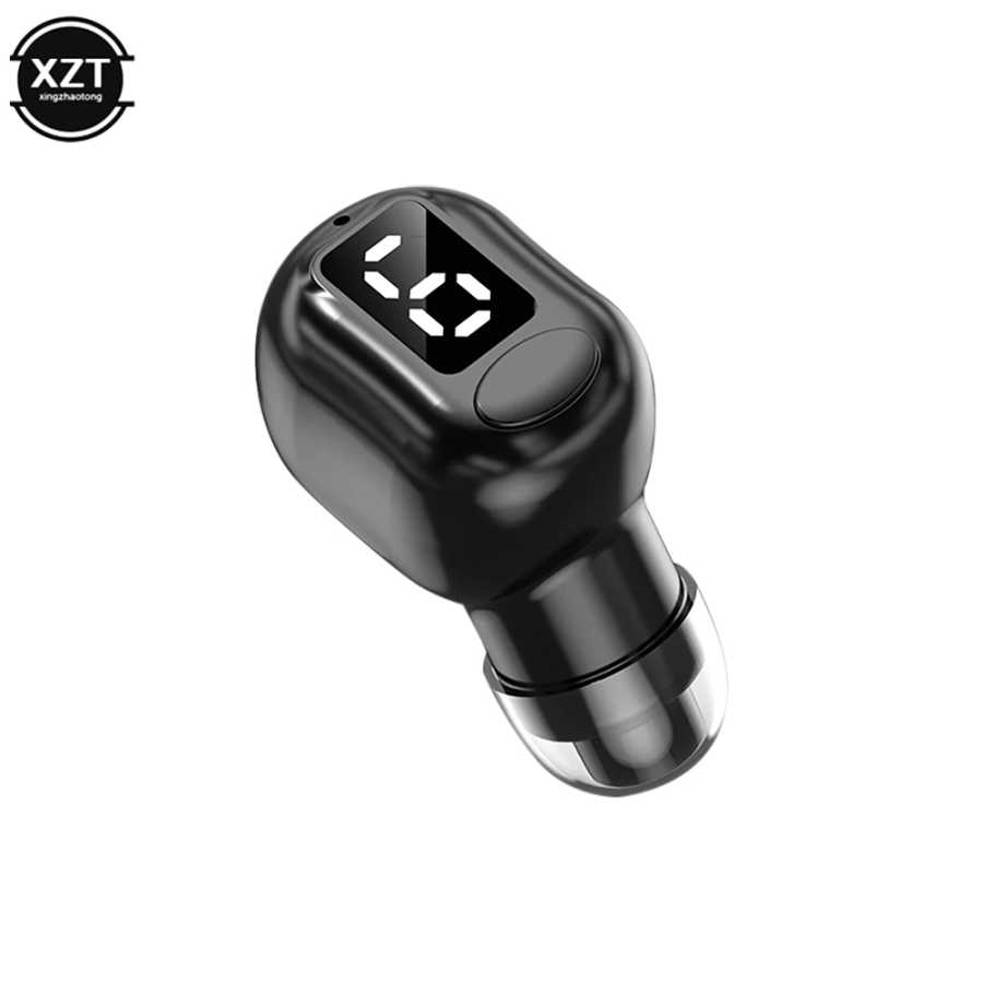 M5 Bluetooth-гарнитура с одним вкладышем, беспроводная громкая связь, Hi-Fi музыкальные наушники TWS, невидимые деловые наушники с дисплеем мощности Портативное аудио и видео