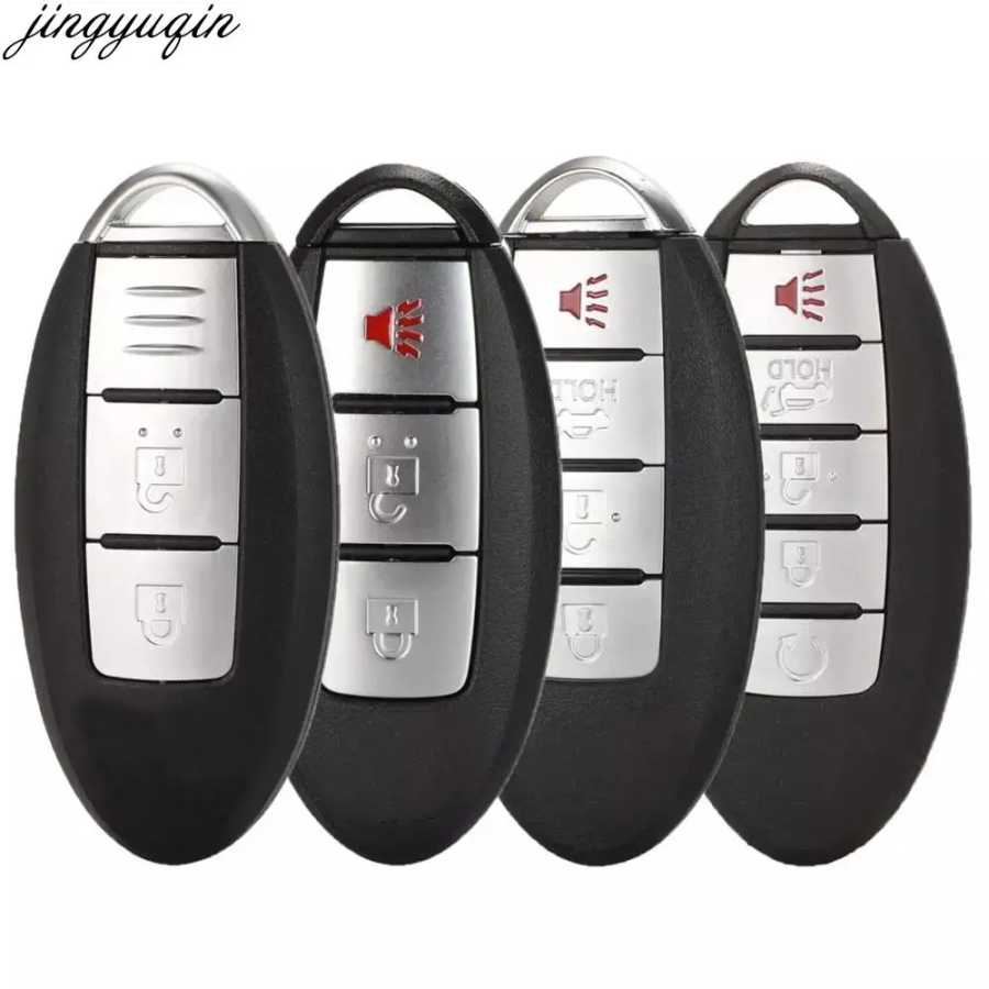 Чехол для дистанционного ключа автомобиля Jingyuqin для Nissan ALTIMA MAXIMA Murano Versa Teana Sentra 2006-2014, 2/3/4/5 кнопок, смарт-брелок Стартеры
